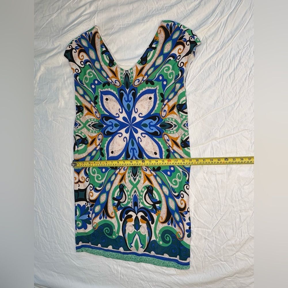 Maeve Folksong Shift Dress XS Anthropologie Bohemian Bird Print Lined EUC - Picture 10 of 11